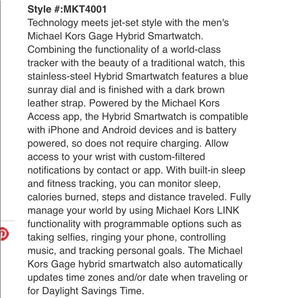 Michael Kors Hybrid Smartwatch - Picture 6 of 8